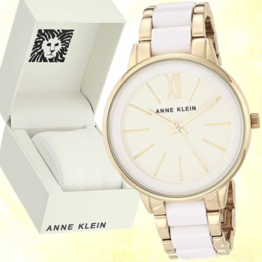 Anne Klein Relógio feminino de pulseira de resina na Amazon