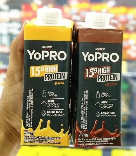 YoPRO Bebida Láctea UHT Banana 15g de proteínas 250ml na Amazon
