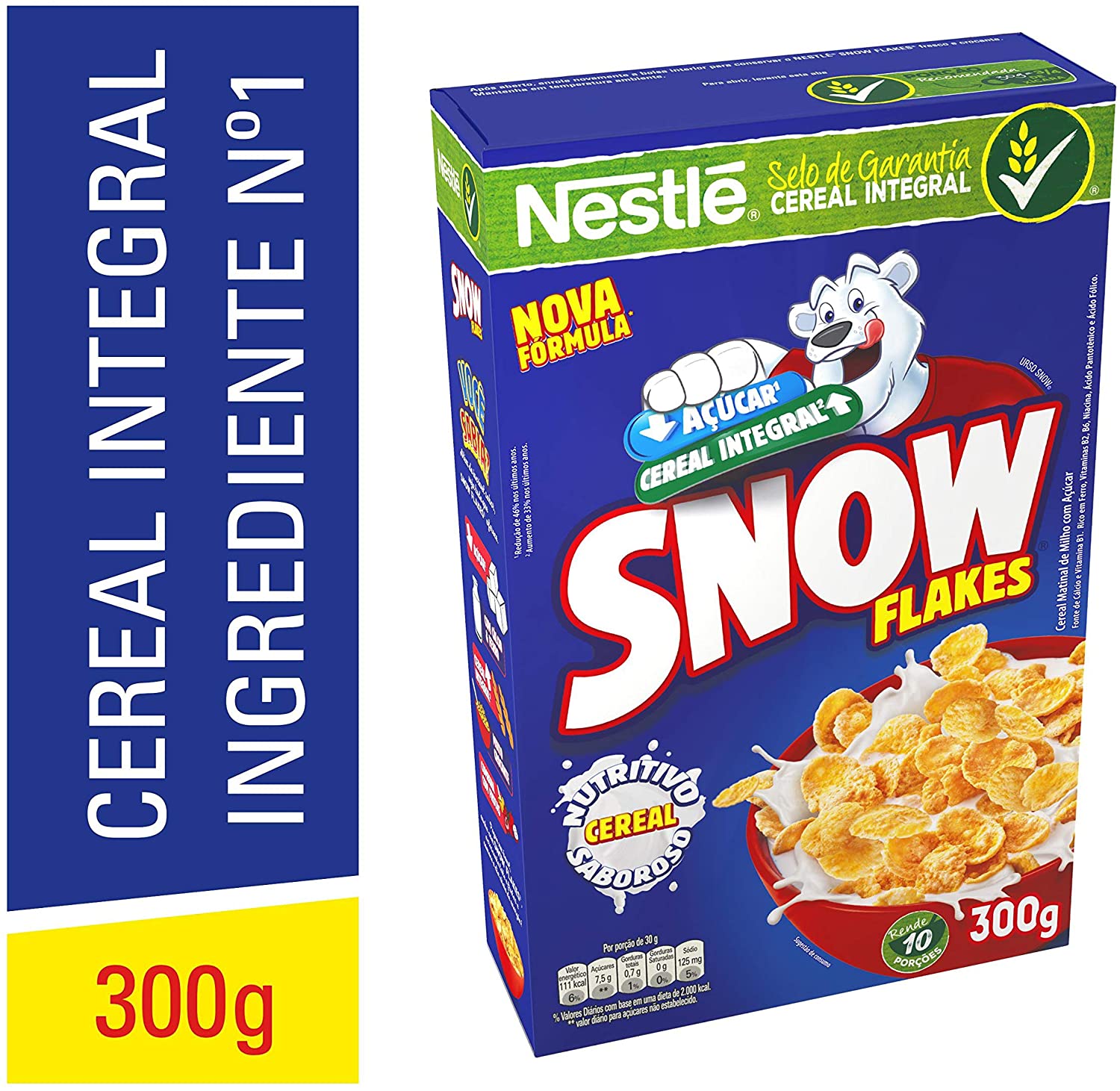 Cereal Matinal, Snow Flakes, 300g na Amazon