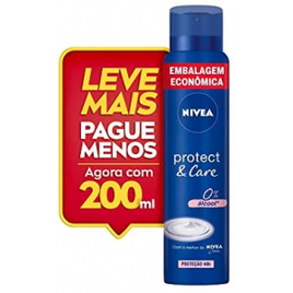 3 Unidades Desodorante Antitranspirante Aerosol Protect & Care Nivea - 200ml na Amazon