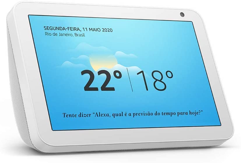 Smart Speaker Echo Show 8 Amazon Tela 8″ e Alexa em Português na Amazon