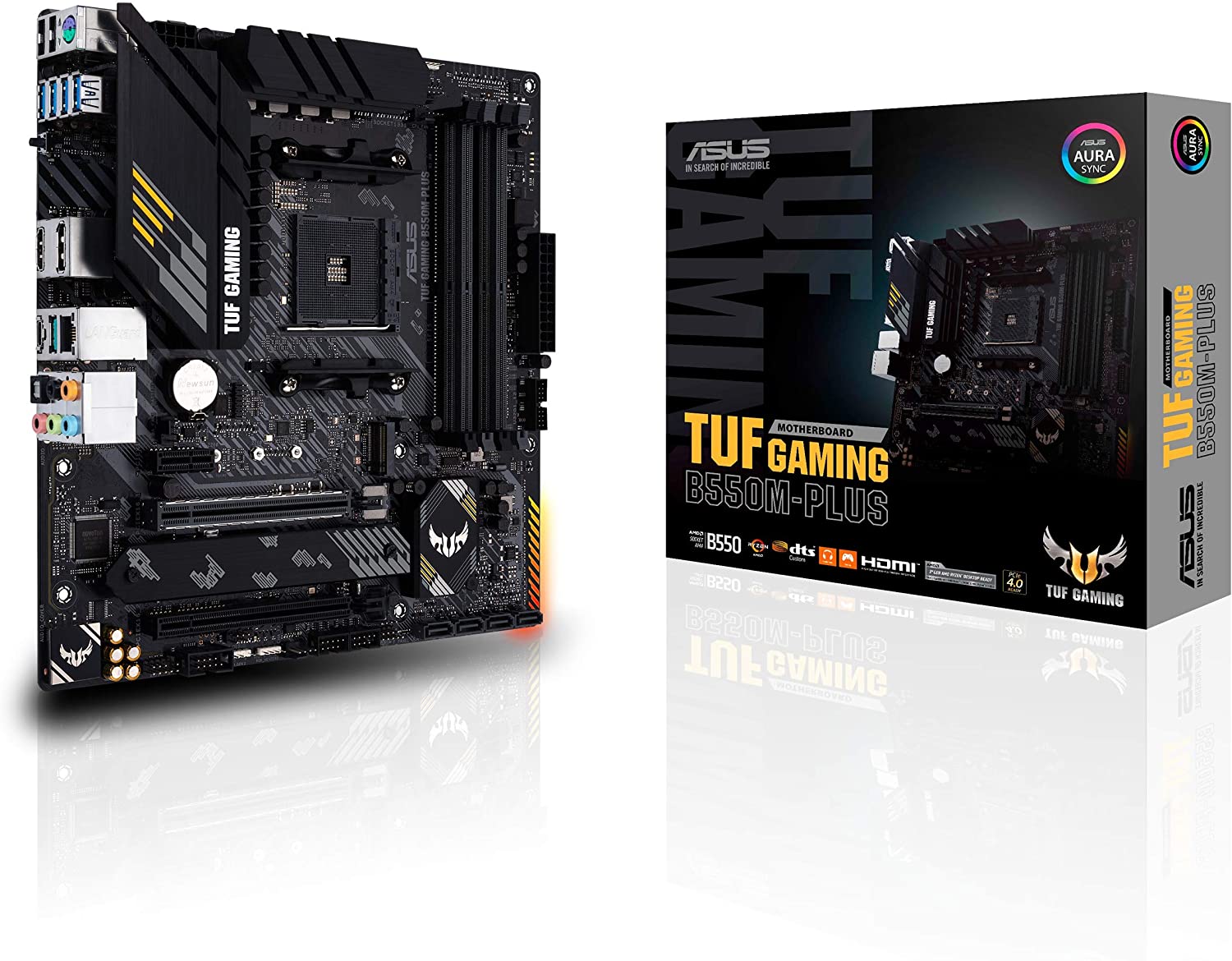 Placa Mãe Asus TUF GAMING B550M-PLUS AMD AM4 DDR4 mATX na Amazon