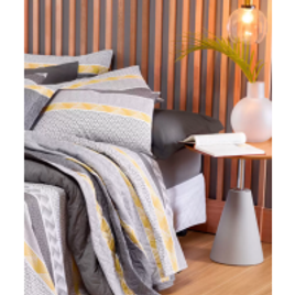 Jogo de Cama Casal Prata Buarque Santista 4 Peças - Marisa na Marisa