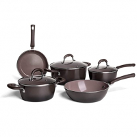 Jogo De Panelas 5 Peças Select Carbono, Revestimento Cerâmico E Fundo De Indução Brinox na Amazon