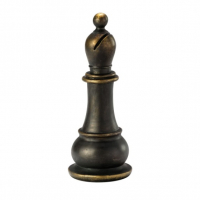 Bispo Decorativo De Poliresina Lyor Preto 9.5 X 24 Cm na Amazon