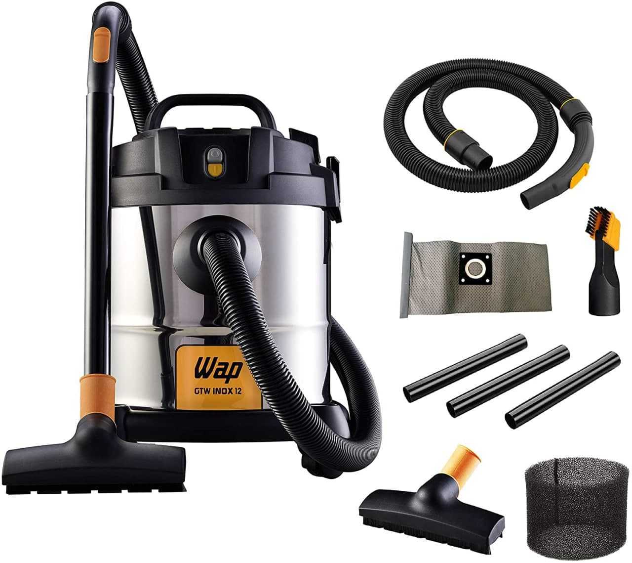 Aspirador de Água e Pó, WAP, GTW Inox 12, Prata/Preto, 220V na Amazon
