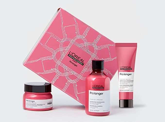 Kit Shampoo + Máscara de Tratamento + Leave-In Pro Longer Serie Expert, L´Oreal Professionnel Paris na Amazon