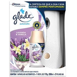 Desodorizador Glade Automatic Spray Aparelho + Refil Lavanda e Baunilha 269ml na Amazon