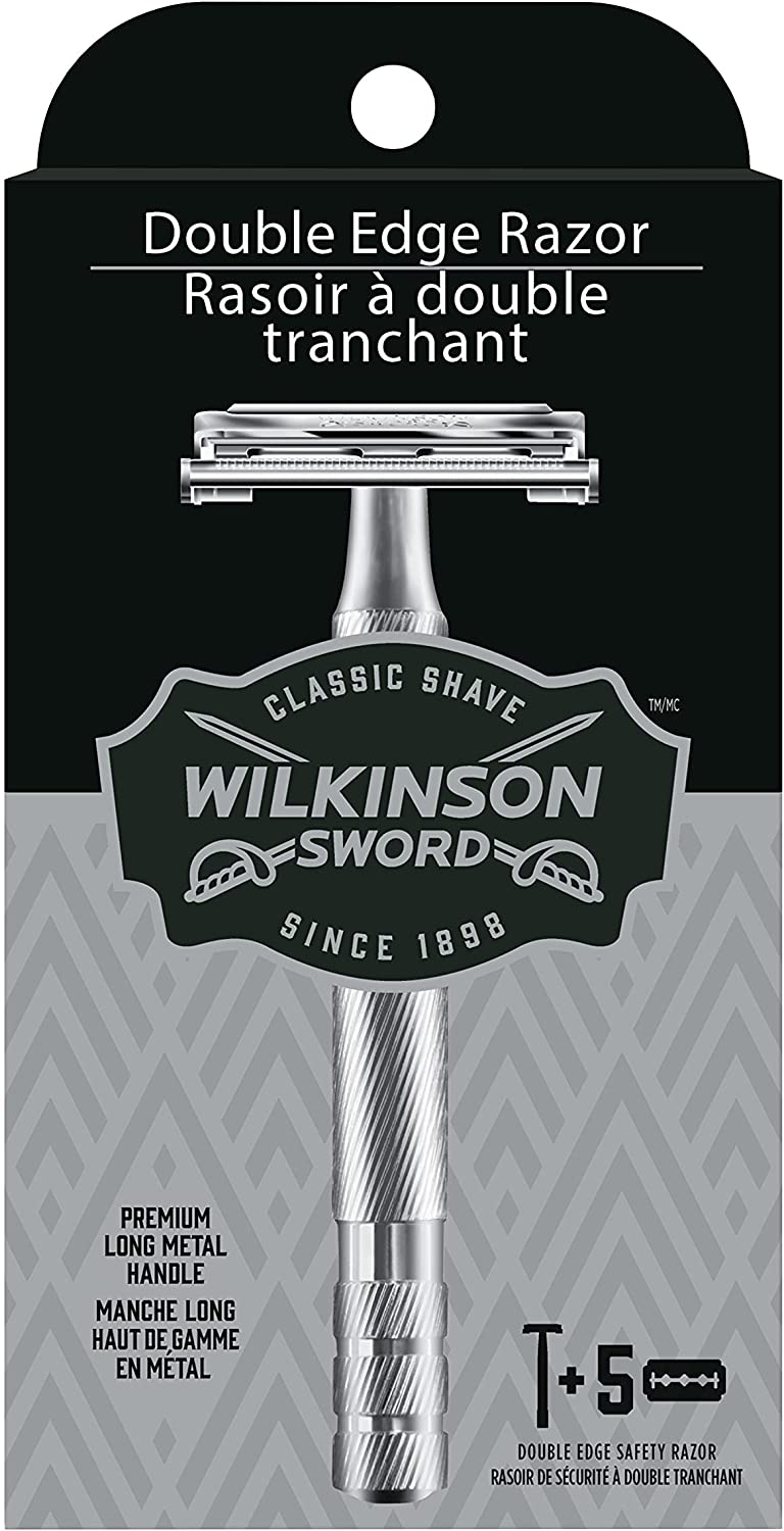 Barbeador de Borda Dupla Wilkinson Sword com 5 Refis na Amazon