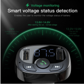 Audio Transmissor FM Bluetooth para Carro - Baseus na Shopee