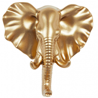 Gancho De Parede Decorativo - Elefante Em Poliresina Dourado - 10,5 X 10 X 4,5 Cm (AxLxP na Amazon