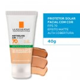 Protetor Solar La Roche-Posay FPS 70 Anthelios Airlicium Com Cor Pele Clara Antioleosidade 40g na Droga Raia