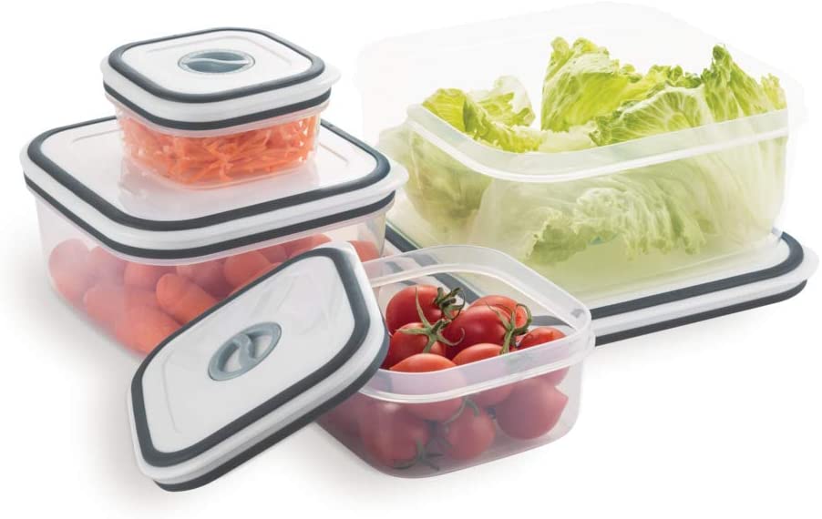 Kit Potes de Plástico Hermético, 4 unidades, Electrolux na Amazon