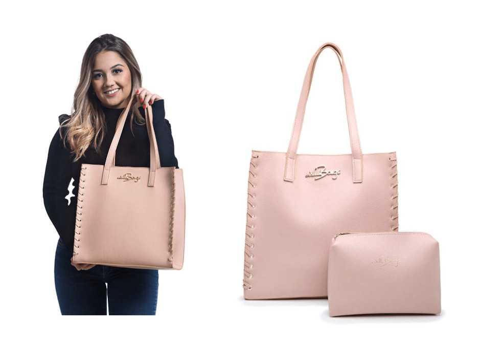 Kit Bolsa Feminina Sacola Grande + Necesser Promoção Willibags Barato na Amazon