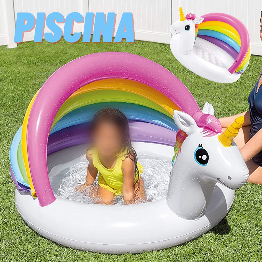 Piscina Arco-Íris c/cobertura 45L na Amazon
