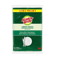 3M, Scotch Brite, Esponja Multiuso, Leve 4 Pague 3 na Amazon
