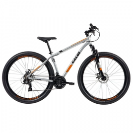 Bicicleta MTB Caloi Two Niner Alloy Aro 29 Sunrun 21 Velocidades - Prata na Carrefour