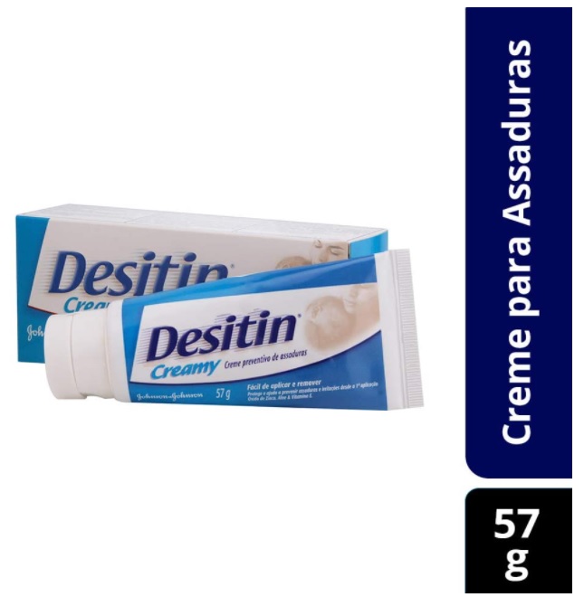 Creme Preventivo de Assaduras Creamy Aloe, Desitin, 57g na Amazon