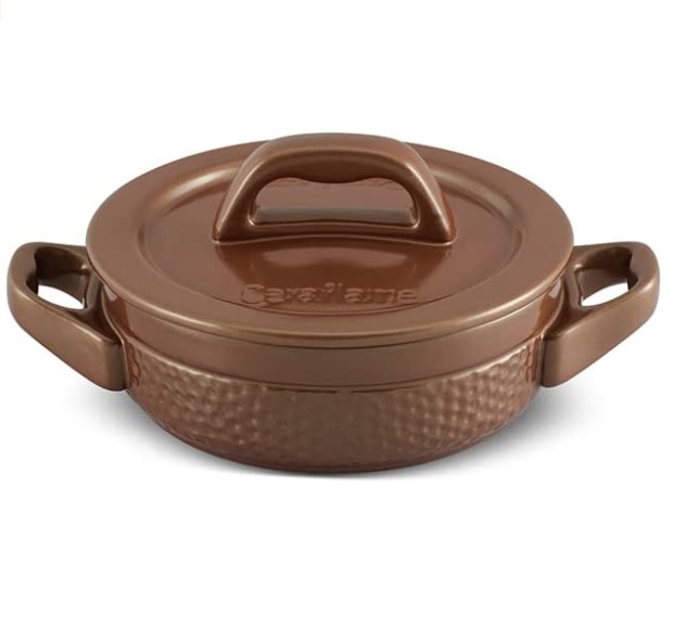 Caçarola de Cerâmica Martelado, 14cm, 500ml, Cobre, Ceraflame na Amazon