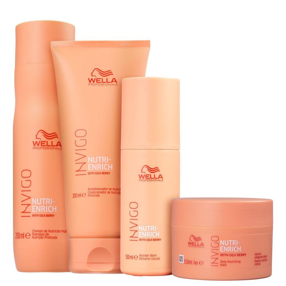 Kit Wella Professionals Invigo Nutri-Enrich Wonder Balm (4 Produtos) na Casas Bahia
