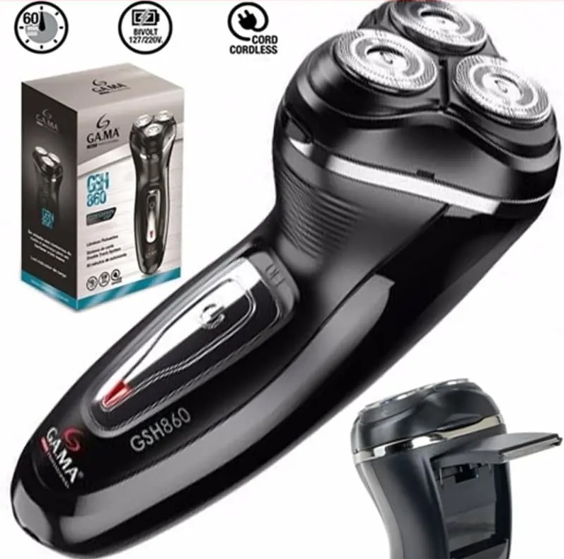 Barbeador 3 Lâminas GSH860, Bivolt, Gama Italy na Amazon
