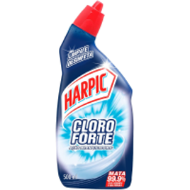 10 Unidades Limpador Sanitário Líquido com Cloro Harpic Cloroforte 500ml na Amazon