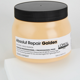 Máscara L'Oreal Professionnel Serie Expert Absolut Repair Gold Quinoa Cabelos Finos - 500ml na Amaro