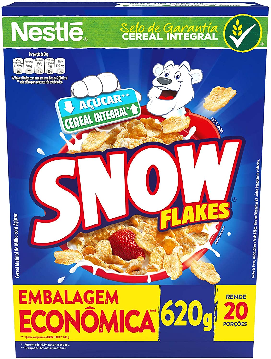 Cereal Matinal, Snow Flakes, 620g na Amazon