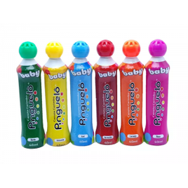 Kit Com 6 Canetas Carimbo Pinguelô Baby Marcador Bingo 40ml na Shopee