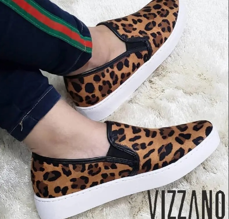 Slip on best sale vizzano onça