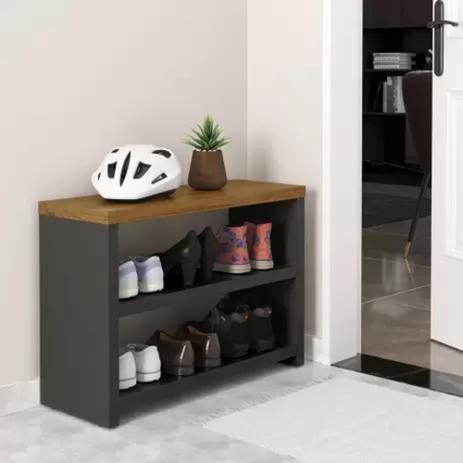 Mesa De Cabeceira  / Sapateira E Banco 2 Prateleiras E Assento – Compre Aqui – Magazine na Magazine Luiza
