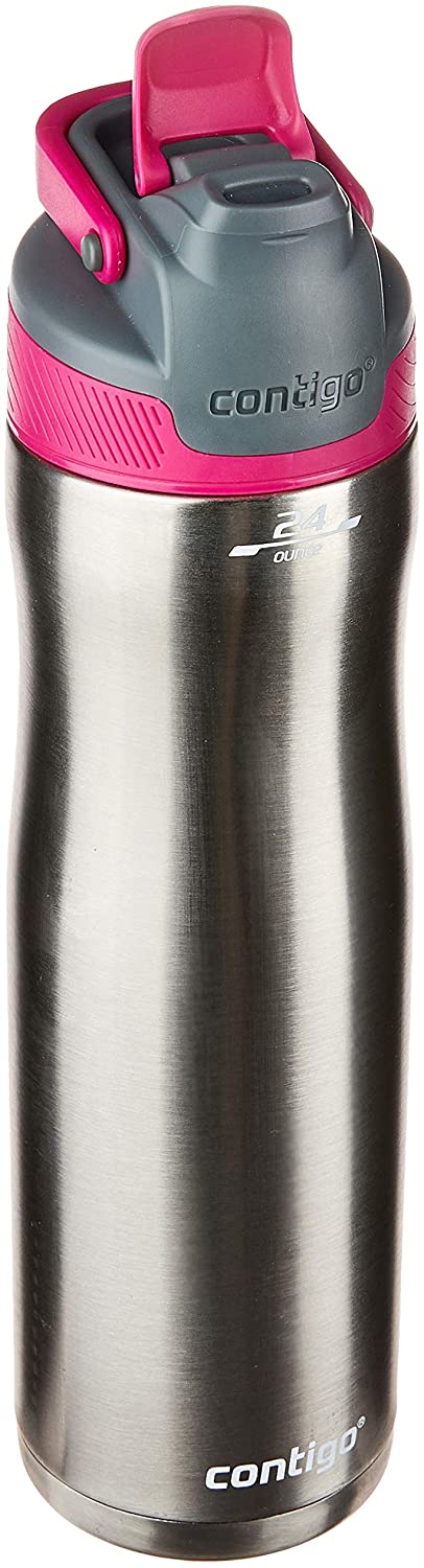 Garrafa Térmica Inox Autoseal Chill, Contigo, Rosa, 710ML na Amazon