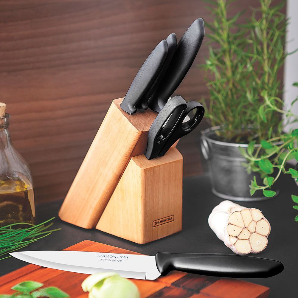 Jogo de Facas 6 Peças Tramontina Plenus na Amazon