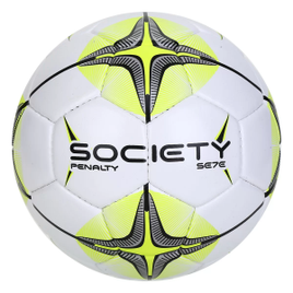 Bola de Futebol Se7e N4 X - Branco+Amarelo Society Penalty na Netshoes