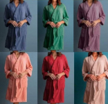 Roupão Atlântica Kimono de Microfibra Cipreste na Magazine Luiza