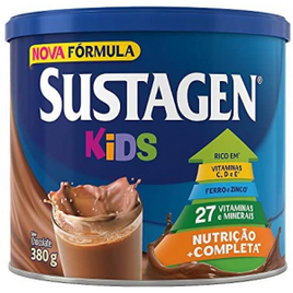 10 Unidades de Complemento Alimentar Sustagen Kids Chocolate Lata 380g na Amazon