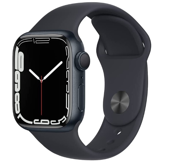 Apple Watch Series 7 (GPS), Caixa em alumínio meia-noite de 41 mm com Pulseira esportiva meia-noite na Amazon