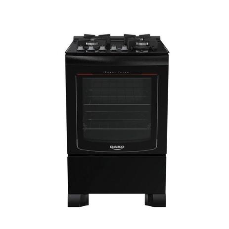 Fogão de Piso Dako 4 Bocas Glass com Mesa de Vidro e Mega Chama Preto  Bivolt – Magazine na Magazine Luiza