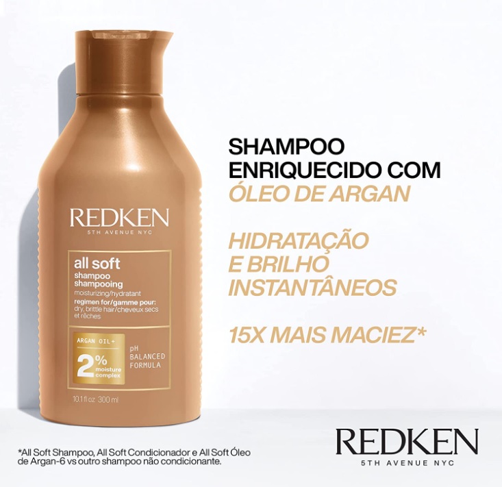 Shampoo All Soft 300Ml, Redken na Amazon
