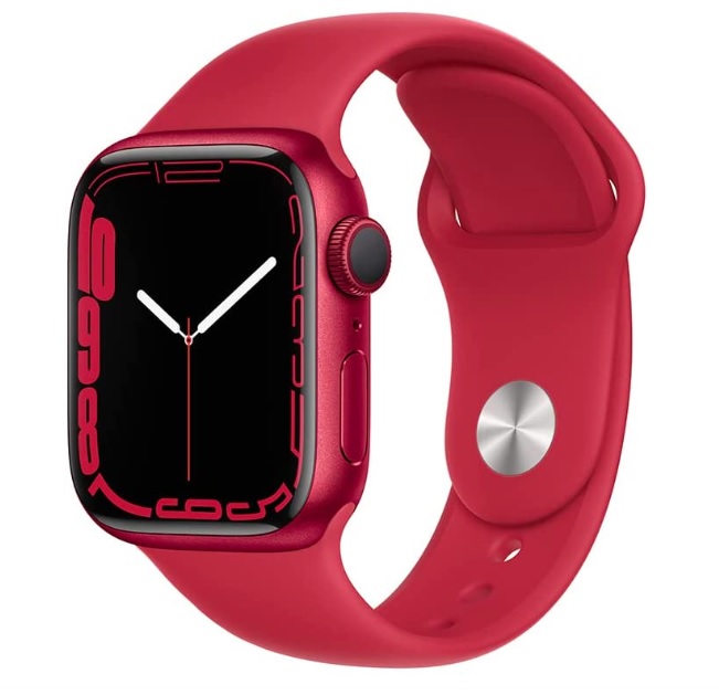 Apple Watch Series 7 (GPS), Caixa em alumínio PRODUCT(RED) de 41 mm com Pulseira esportiva PRODUCT(RED) na Amazon