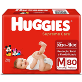 Fralda Huggies Supreme Care M - 80 Unidades na Amazon