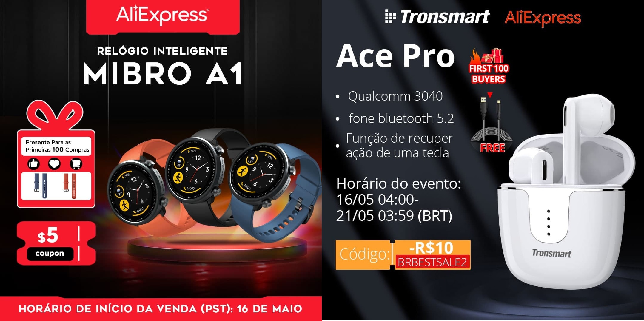 Lançamentos Aliexpress Hoje às 04h na Aliexpress
