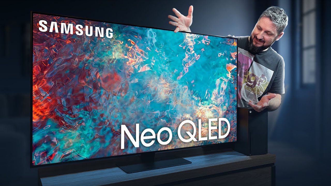 Smart Tv 55 Samsung Neo Qled 4k 55QN85A Mini Led Painel 120hz Processador Ia Som Em Movimento Tela Sem Limites na Sou Barato