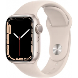 Smartwatch Apple Watch Series 7 GPS 45mm Caixa Estelar de Alumínio Pulseira Esportiva Estelar na Carrefour