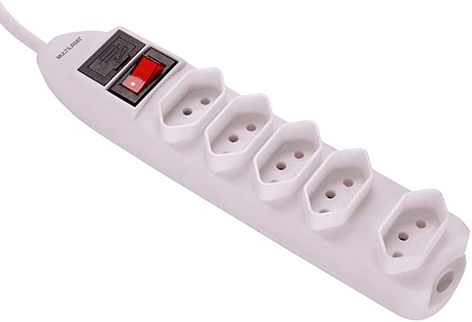 Filtro De Linha 5 Tomadas Branco Multilaser – WI300 na Amazon