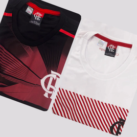 Kit de 2 Camisas Flamengo Graphic na FutFanatics