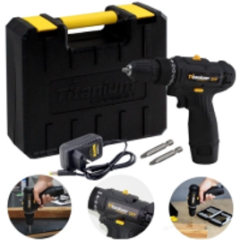 Furadeira e Parafusadeira a Bateria 3/8 12v Titanium Carbon 1000RPM 20NM na Americanas