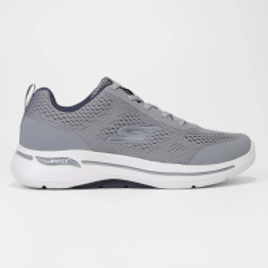 Tênis Skechers Go Walk Arch Fit Masculino - Cinza+Azul na Netshoes
