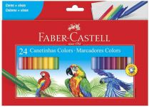 Canetinha Hidrográfica 24 Cores, Faber-Castell na Amazon