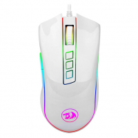 Mouse Gamer Redragon Cobra, RGB, 7 Botões, 12400DPI, Lunar White na Amazon